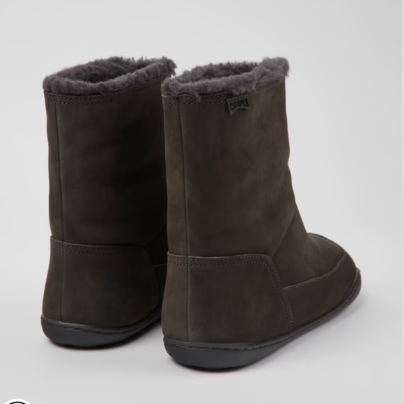 Camper - Peu Gray nubuck boots for women size 8.5 - Picture 2 of 5